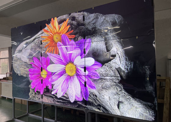 Dinding Video Penyambungan LCD Indoor 450CD 2X3 46 Inch WLED Backight