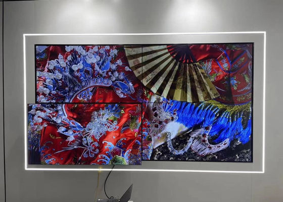 49in 1920x1080 3,5mm Bezel Multi Panel Video Wall Split TV 4K LCD