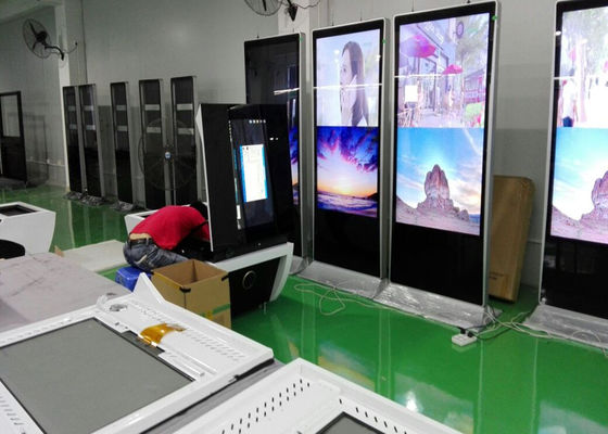 LCD Digital Signage floor stand Android 7.1 os 43inch WiFi Advertising FCC