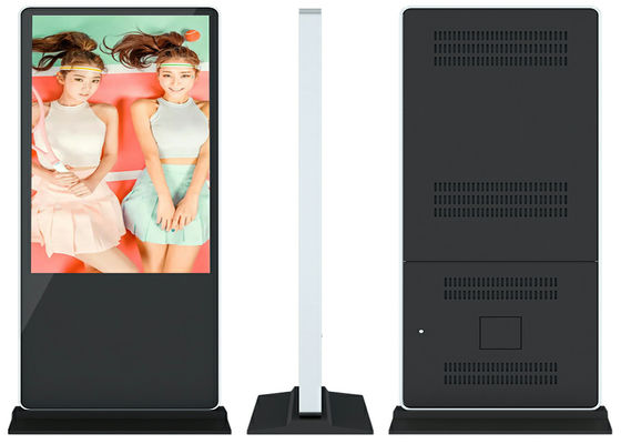 Digital Signage Kiosk Toughened Glass Android 5.1 32inch Floor Standing