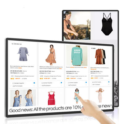Digital Signage bingkai ramping 350MHz Wall Mounted 400cd/m2 FCC Android Tablet