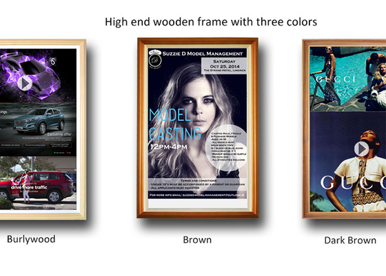 Iklan Komersial Digital Signage 21.5In Wifi Cloud Android Photo Frame