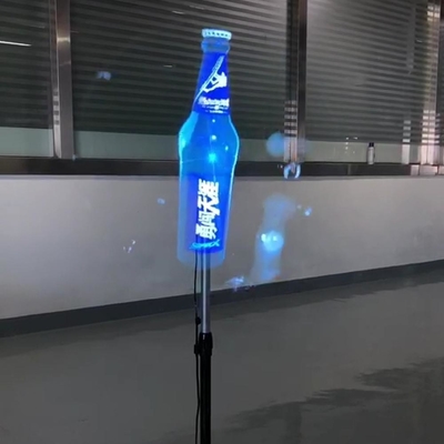 Kecerahan Tinggi Tampilan Holografik 3D Hologram Fan DC 12V 3A Untuk Iklan